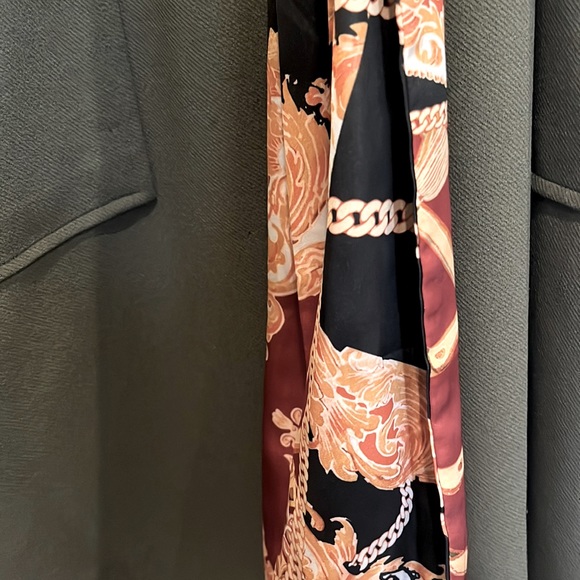 Olive Zara Midi Dress with Silk Belt - Picture 2 of 3